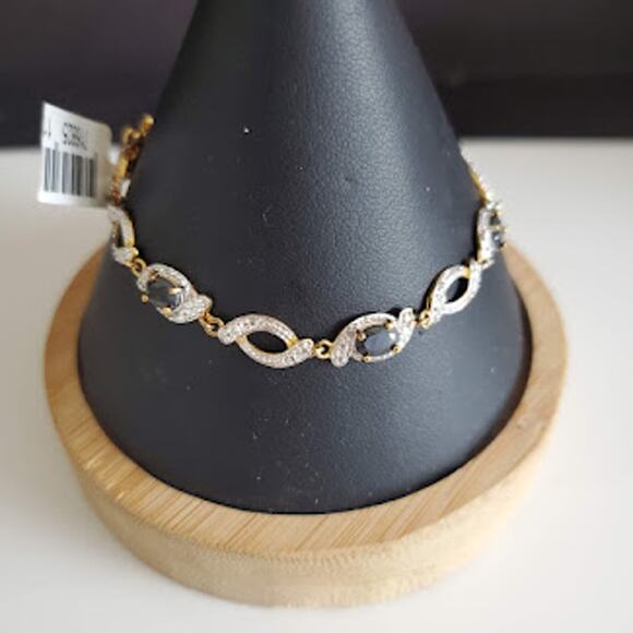 Kohl's Semi-Precious Stone Bracelet Gold Plated over Sterling Silver NWT‎ - Picture 7 of 7